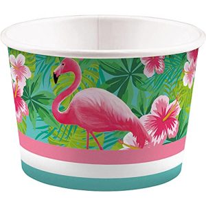 amscan 9903330 Flamingo Paradise kubek na lody, wielokolorowy, 270 ml amscan 9903330 Flamingo Paradise kubek na lody, wielokolorowy, 270 ml