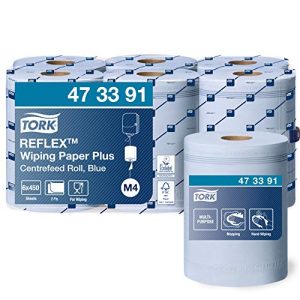 Tork 473391 Reflex Extra/Advanced/ 2 warstwy/Papier wielofunkcyjny kompatybilny z systemem M4 / 6 cewki x 150,8 m długości/niebieski Tork 473391 Reflex Extra/Advanced/ 2 warstwy/Papier wielofunkcyjny kompatybilny z systemem M4 / 6 cewki x 150,8 m długości/niebieski