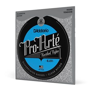D’Addario struny gitarowe do gitary klasycznej Pro Arte nylonowe EJ31 posrebrzana okładka, nylonowy rdzeń, regulowane tony twarde napięcie D’Addario struny gitarowe do gitary klasycznej Pro Arte nylonowe EJ31 posrebrzana okładka, nylonowy rdzeń, regulowane tony twarde napięcie