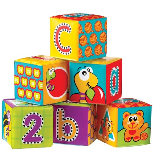 Playgro Baby Toy Splash and Learn Bath Blocks, kostki do kąpieli, dziecko Playgro Baby Toy Splash and Learn Bath Blocks, kostki do kąpieli, dziecko