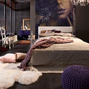 Komar XXL2 012 184 x 248 cm koronkowa teksturowana tapeta mural neutralny (2 sztuki) Komar XXL2 012 184 x 248 cm koronkowa teksturowana tapeta mural neutralny (2 sztuki)