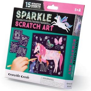 Crocodile Creek Sparkle Scratch Art/Unicorn Kolorowanki i kolorowanki, Wielobarwny, unikalny (3875352) Crocodile Creek Sparkle Scratch Art/Unicorn Kolorowanki i kolorowanki, Wielobarwny, unikalny (3875352)