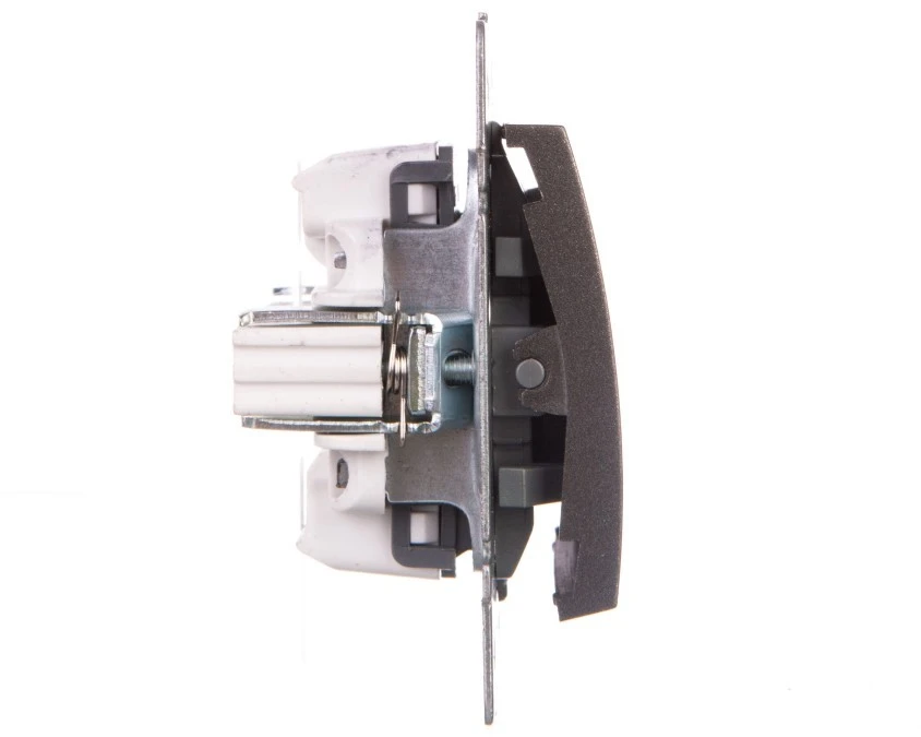 LOGI Łącznik zwierny dzwonek śrubowy 10AX 250V grafit 021030141 25249 - obrazek 3