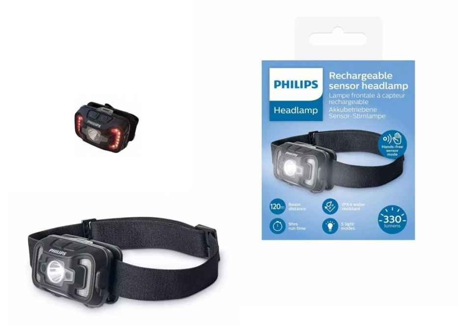 Latarka czołowa Philips SFL2000RH/10 330lm IPX4 aku