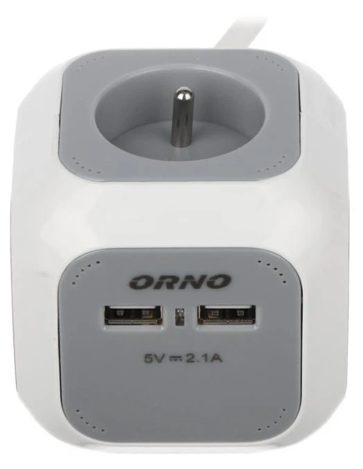 LISTWA ZASILAJĄCA OR‑AE‑13144 (4 GNIAZDA + 2 USB) ORNO - obrazek 2