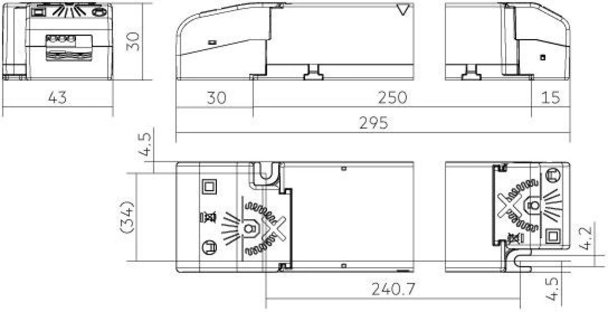LC 100W 24V one4all NF SC EXC2 Zasilacz LED stałonapięciowy EXCITE TRIDONIC ‑ 28004432 - obrazek 2
