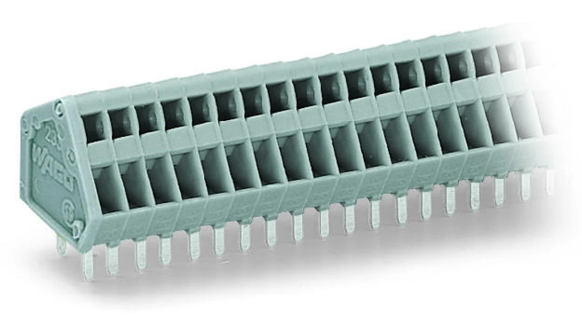 Listwa zaciskowa do płytek drukowanych 36‑biegunowa szara raster 2,5mm 233‑136 /10szt./ - obrazek 1