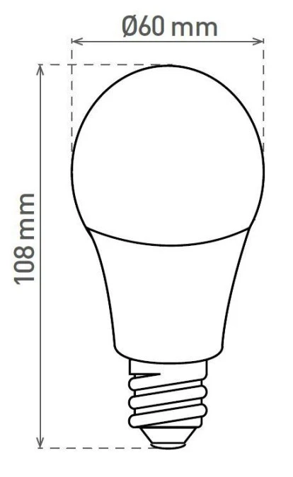LED A60 E27 9,5W/75W NW 1050lm ‑ Lampa LED (żarówka LED) GXDS421 - obrazek 2