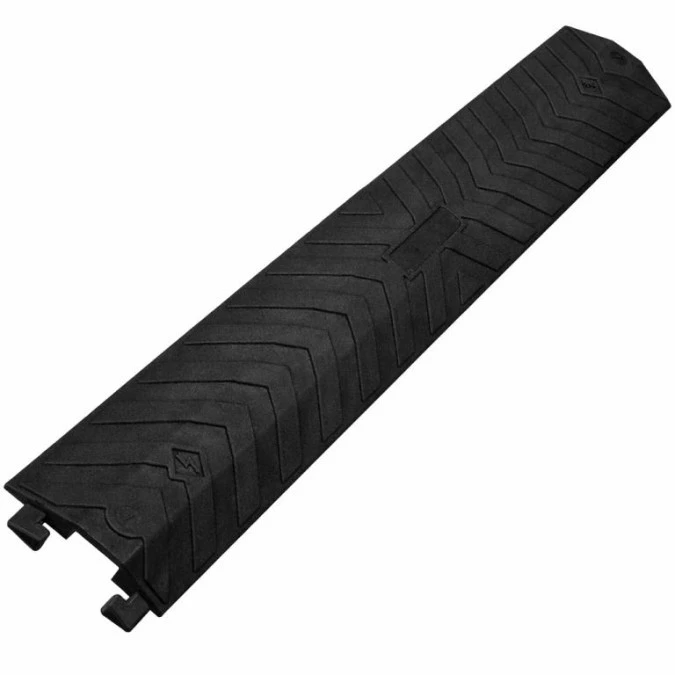 Najazd kablowy Próg ochronny poliuretanowy TPU osłona kabli 1 kanał (do 500kg na oś) czarny 91,4cm NEKU