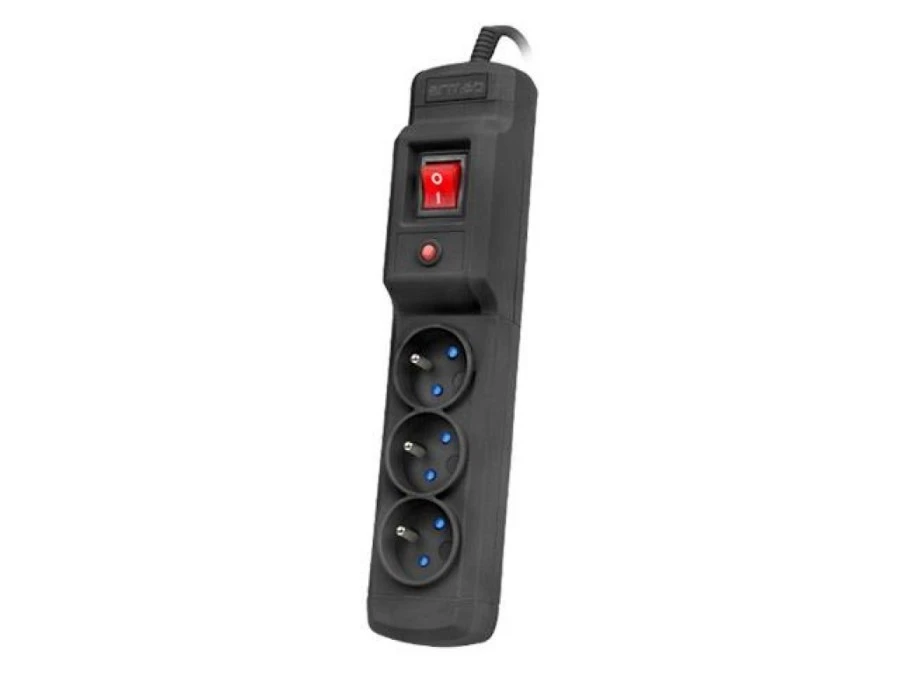 LISTWA ZASILAJĄCA ARMAC MULTI M3 1.5M 3X 230V PL CZARNA M3/15/CZ - obrazek 1