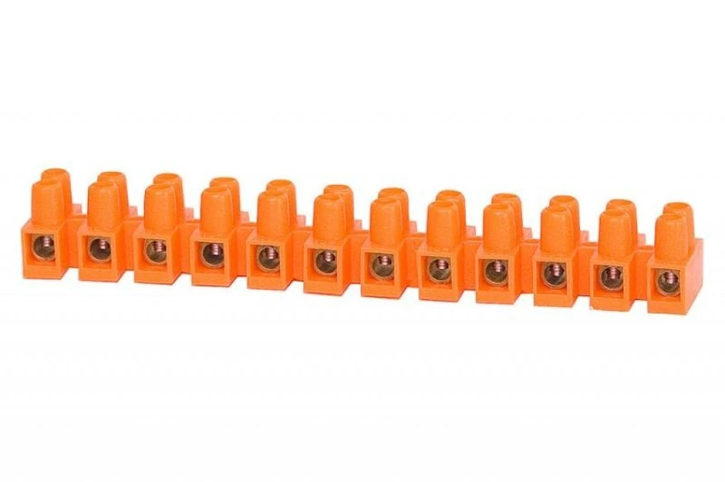 Listwa zaciskowa 12 torowa 4mm2 pomarańczowa F2.0180 - obrazek 1