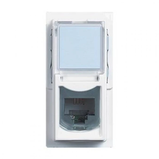 LIVING NOW gniazdo RJ45 UTP kat.5e 1mod. biały KW4279C5E - obrazek 1
