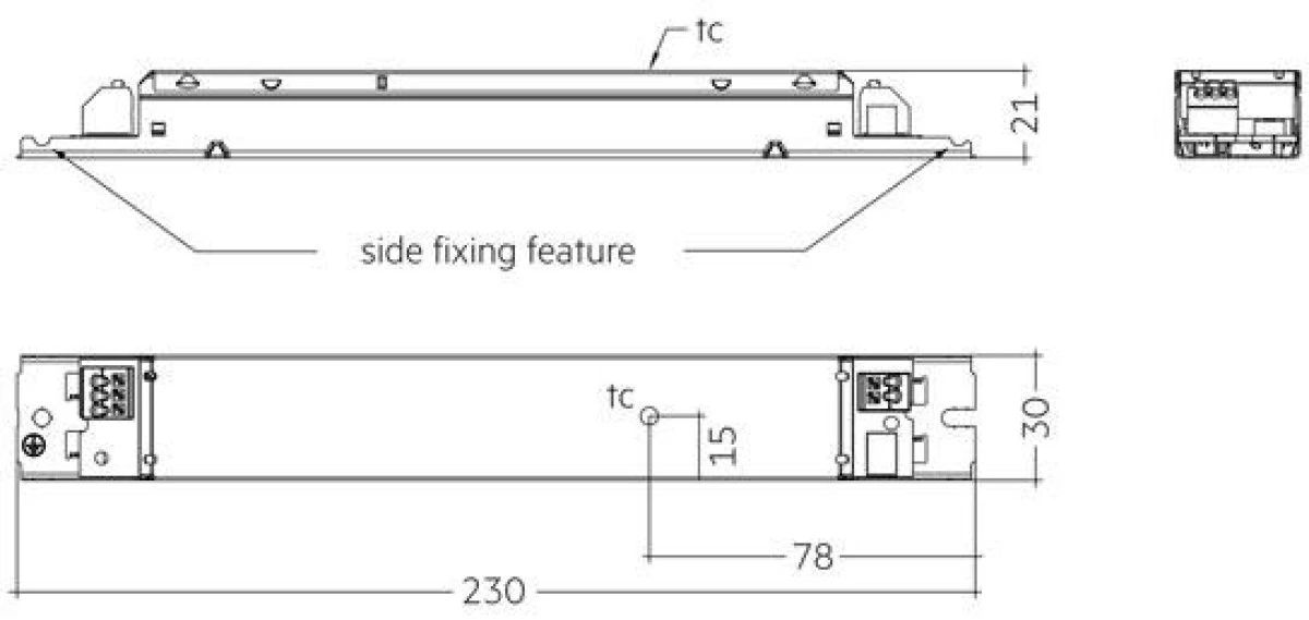 LC 75W 350‑500mA 167 flexC lp SNC4 Zasilacz LED liniowy stałoprądowy nieściemnialny ESSENCE TRIDONIC - obrazek 3