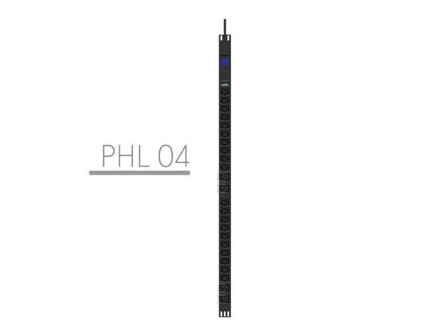 LISTWA ZASILAJĄCA RACK PDU 19 POWERWALKER 16A 20X IEC C13 4 X IEC C19 3M IEC 309 MIERNIK PIONOWA 10133030 - obrazek 1