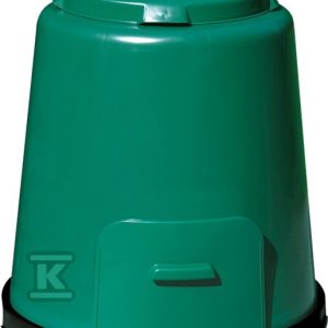 Kompostownik RAPID 280L z dwuczęściową pokrywką i podstawą, kolor zielony 600012 Kompostownik RAPID 280L z dwuczęściową pokrywką i podstawą, kolor zielony 600012