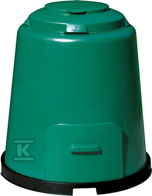 Kompostownik RAPID 280L z dwuczęściową pokrywką i podstawą, kolor zielony 600012