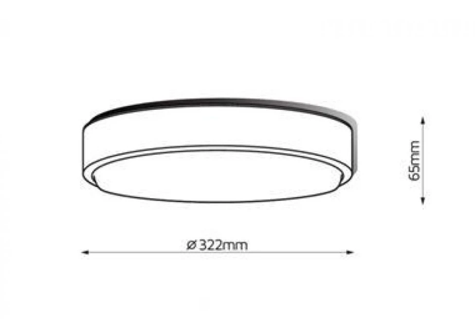 LIDER 23 BIAŁY PLAFONIERA LED 23W 230V 840 NW 4000K 2830LM IP65 IK09 PC - obrazek 2