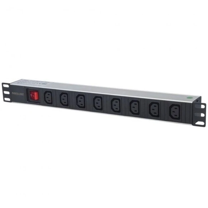 Listwa zasilająca Rack 1U 110‑250V/16A 8X C13 kabel 2M 163620 - obrazek 1