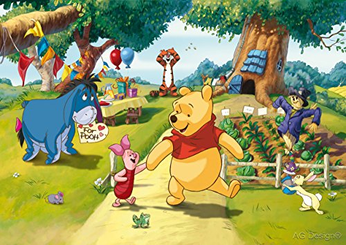 AG Design FTDs1938 Disney Winnie Puuh, papier fototapeta do pokoju dziecięcego 255×180 cm 2 części, papier, wielokolorowy, 0,1 x 255 180 AG Design FTDs1938 Disney Winnie Puuh, papier fototapeta do pokoju dziecięcego 255×180 cm 2 części, papier, wielokolorowy, 0,1 x 255 180