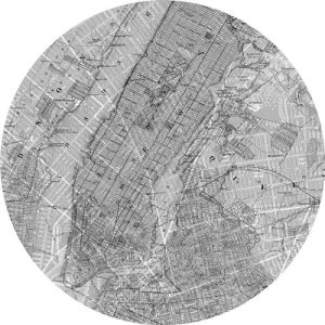 Komar D1 056 Dot, samoprzylepna i okrągła fototapeta, czarna, biała Komar D1 056 Dot, samoprzylepna i okrągła fototapeta, czarna, biała