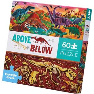 Bertoy 3876004 klasyczne puzzle nad i poniżej w pudełku, świat dinozaurów, 48 sztuk Bertoy 3876004 klasyczne puzzle nad i poniżej w pudełku, świat dinozaurów, 48 sztuk