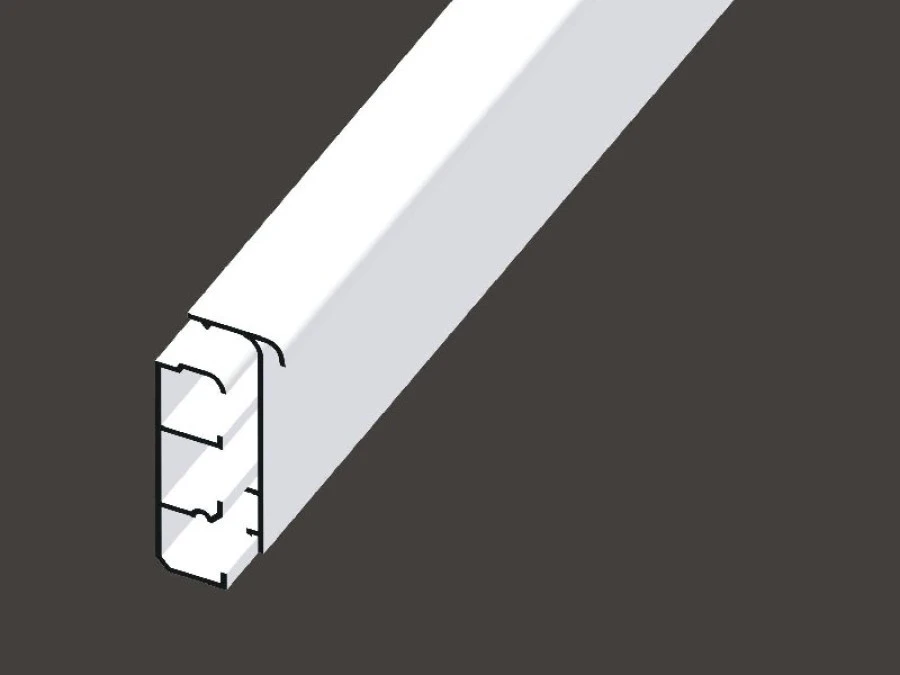Listwa przypodłogowa 80x25 biała LPK HD LPK 80X25 /2m/ - obrazek 1