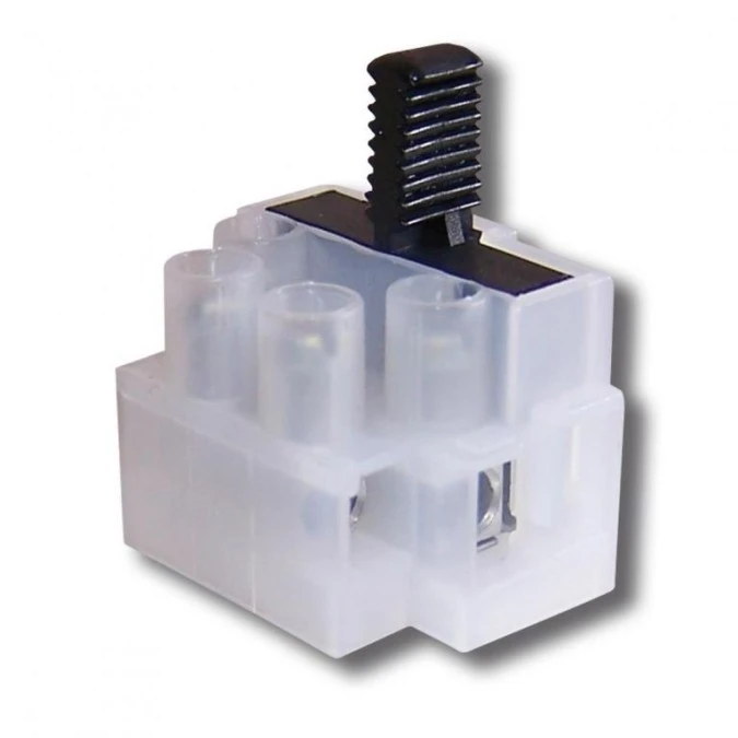 Listwa zaciskowa 1106‑F/2P ‑ (2‑polowa z uchwytem bezpiecznika) - obrazek 1