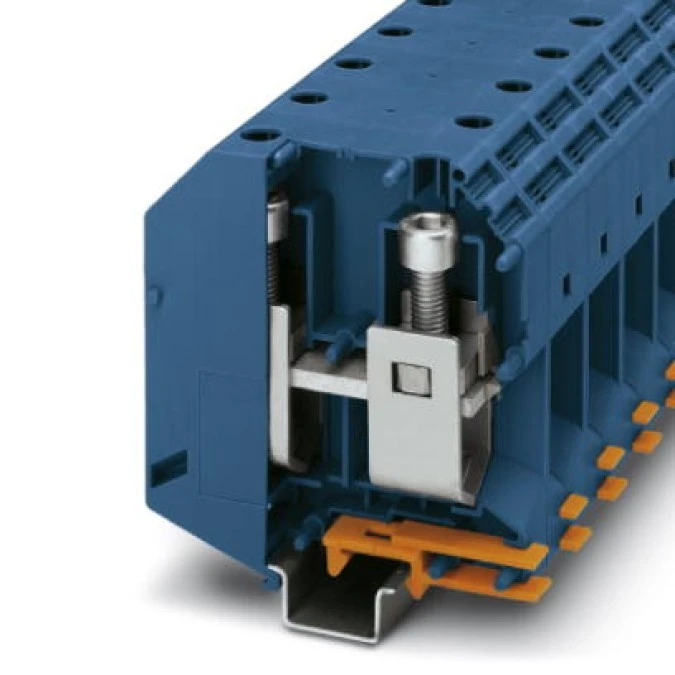 Listwa zaciskowa przepustowa 2‑przewodowa 35‑150mm2 niebieska UKH 150 BU 3010123 /3szt./ - obrazek 1