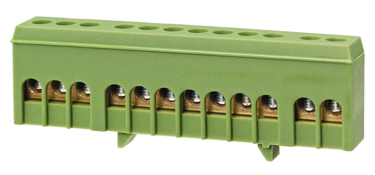 Listwa zaciskowa 12‑polowa 1‑16mm2 zielona LZMI‑G12 - obrazek 1