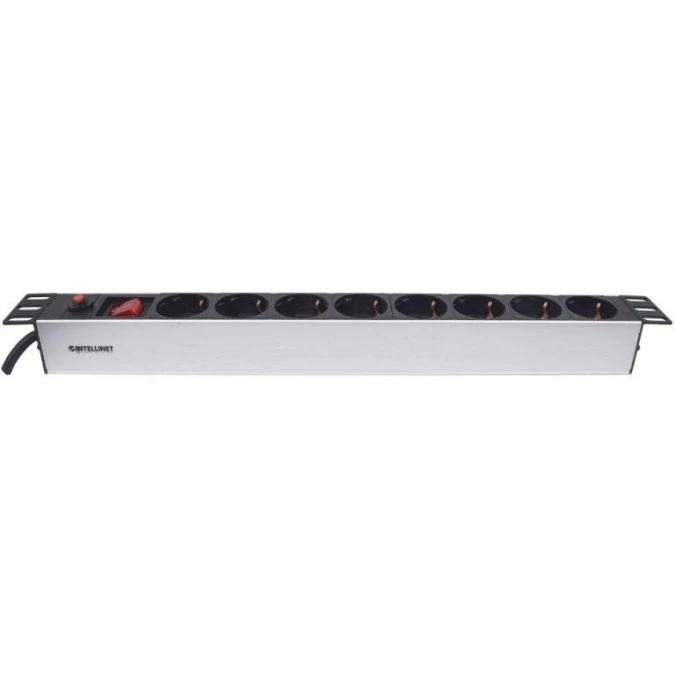 Listwa zasilająca Rack 19 X8 1U Schuko 3M bezpiecznik 713986 - obrazek 2