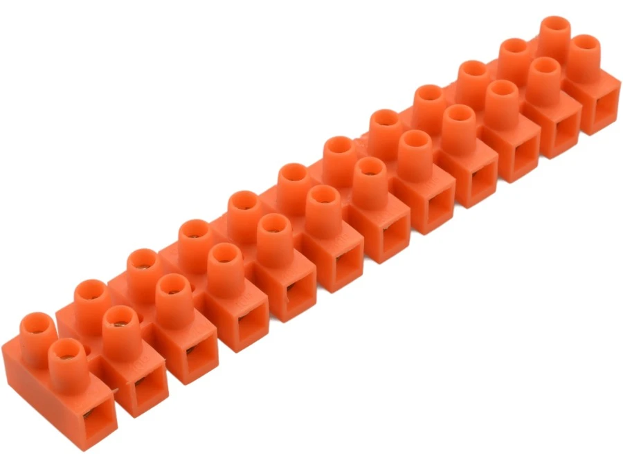 Listwa 12‑torowa 10mm2 400V pomarańczowa