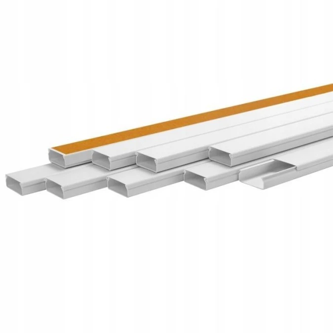 Listwa elektroinstalacyjna kanał kablowy BKK 40x16mm korytko z pokrywą i taśmą montażową 2‑stronną / 2 m / 4/EB/KK 40x16/TS - obrazek 2