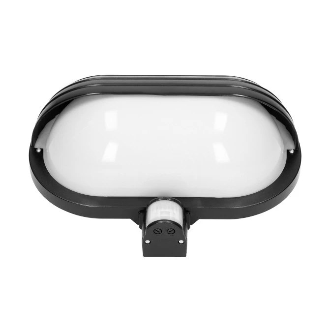 MUSAM, oprawa ogrodowa z czujnikiem ruchu 180, 1x60W, E27, IP44, z przesłoną, plastik, czarna,LF‑1/B - obrazek 3