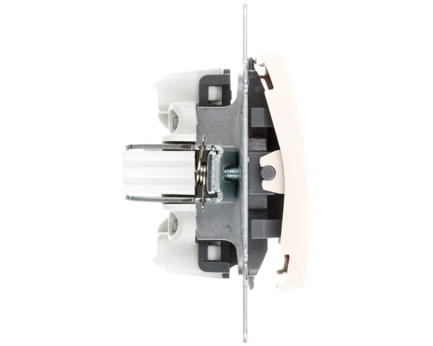 LOGI Łącznik zwierny dzwonek z LED śrubowy 10AX 250V kremowy 021080103 25135 - obrazek 3