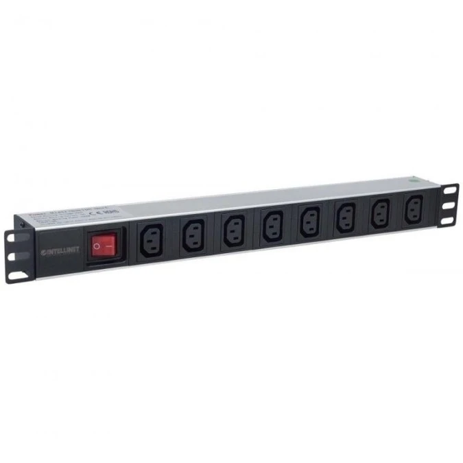 Listwa zasilająca Rack 1U 110‑250V/16A 8X C13 kabel 2M 163620 - obrazek 2