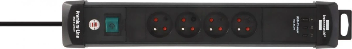 Listwa zasilająca Premium‑Line z 4 gniazdami i 2xUSB‑C PD 65W + USB‑A 18W 1951144609 - obrazek 3