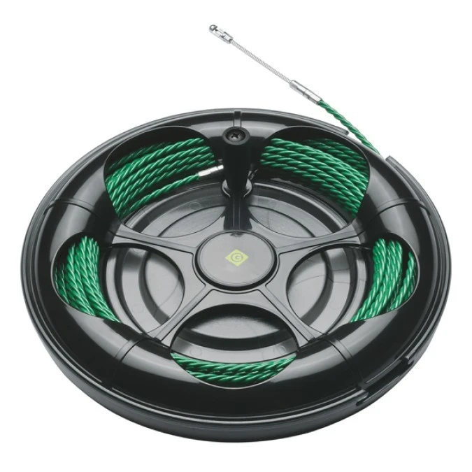 Linka KLAUKE do przeciągania kabli i przewodów 20m w kasecie / 52055389 FLEXI SPINNER 20m - obrazek 2
