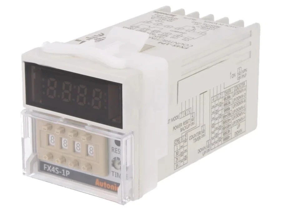 Licznik elektroniczny z wyświetlaczem LED, 9999, OUT:SPDT, IN:NPN,PNP FX4S‑1P4 - obrazek 1
