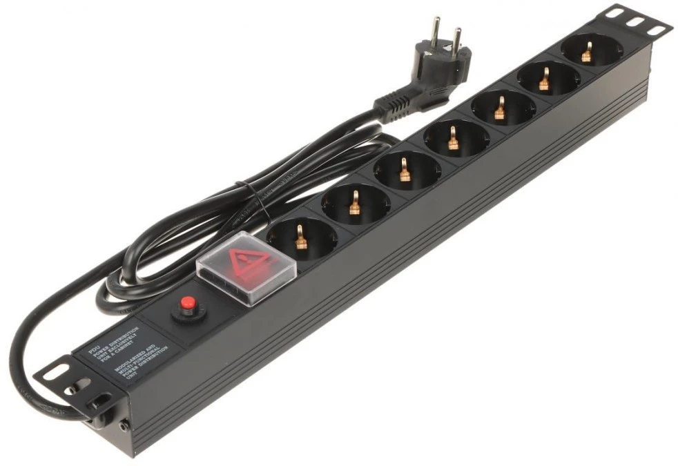 Listwa zasilająca do szaf RACK 19cali L19/7F - obrazek 1