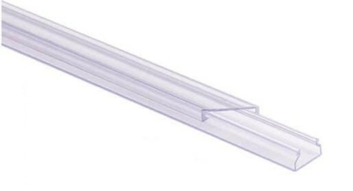 Listwa elektroinstalacyjna (korytko kablowe) 15x10mm transparentna przeźroczysta 1szt=2mb - obrazek 1