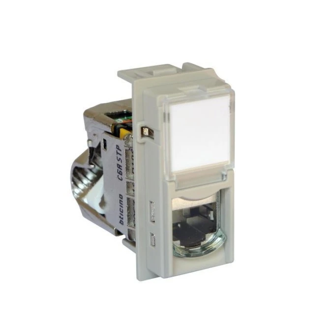 LIVING NOW gniazdo RJ45 STP kat.6a 1mod. piaskowy beż KM4279C6AS - obrazek 1