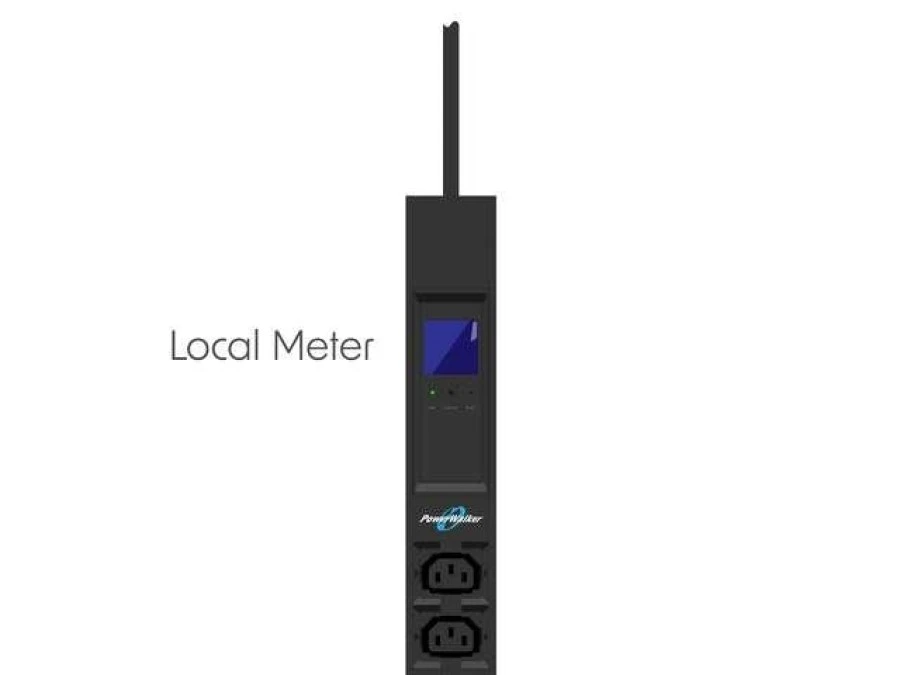 LISTWA ZASILAJĄCA RACK PDU 19 POWERWALKER 32A 20X IEC C13 4 X IEC C19 3M IEC 309 MIERNIK PIONOWA 10133031 - obrazek 2