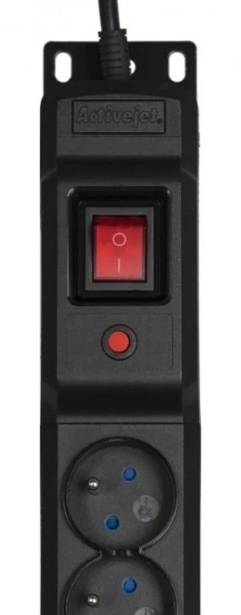 Listwa przeciwprzepięciowa Activejet COMBO/12gn/5m/cz (12 x UTE 16 A (3680 W) 5m kolor czarny) - obrazek 3