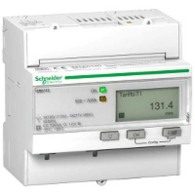 Licznik energii elektrycznej 1/3‑fazowy 63A 100‑277/173‑480V kl.1/B taryfowy MID cyfrowy modułowy iEM3115 A9MEM3115 - obrazek 1
