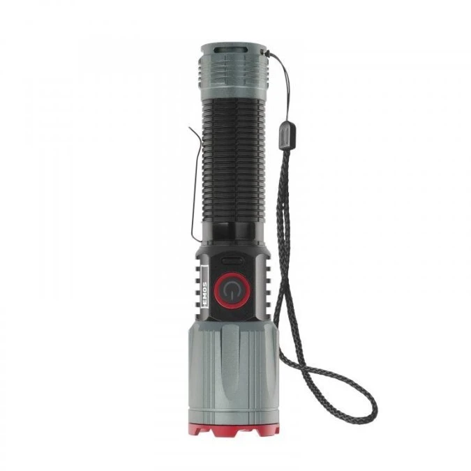 Latarka metalowa LED 1200 lm, 2200 mAh, ładowalna P3121 - obrazek 2