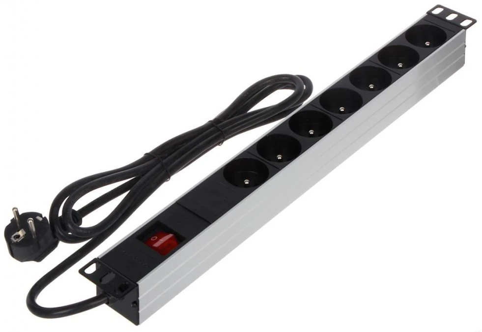 Listwa zasilająca RACK 19cali PD‑7/RACK - obrazek 1