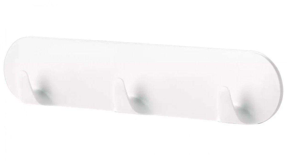 Listwa samporzylepna POWERSTRIPS z 3 haczykami, biała