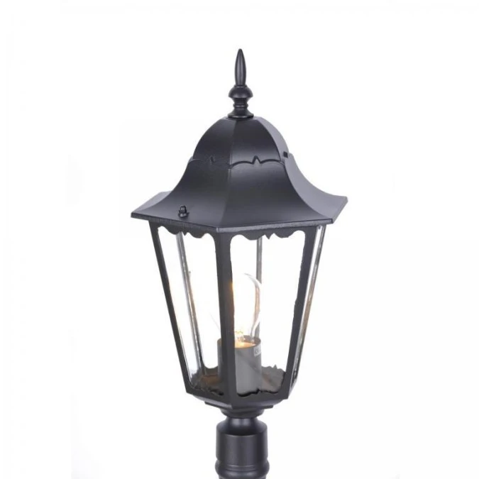 Latarnia zewnętrzna ogrodowa LOZANA retro w kolorze czarnym na E27 IP44 K‑6006A CZARNY Kaja Lighting - obrazek 2