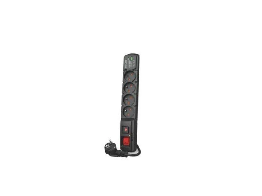Listwa zasilająca ACAR F4 USB A+C 1.5M 4X 230V PL PD 3.0 QC czarna W2439 - obrazek 1