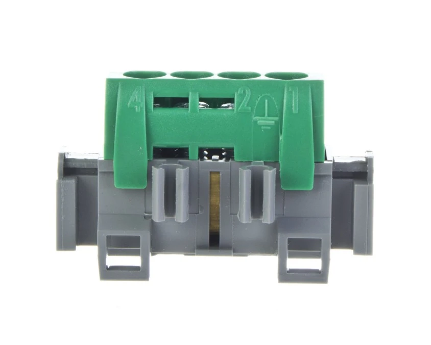 Listwa zaciskowa 4‑otwory zielona IP2x Z‑4 004830 - obrazek 2